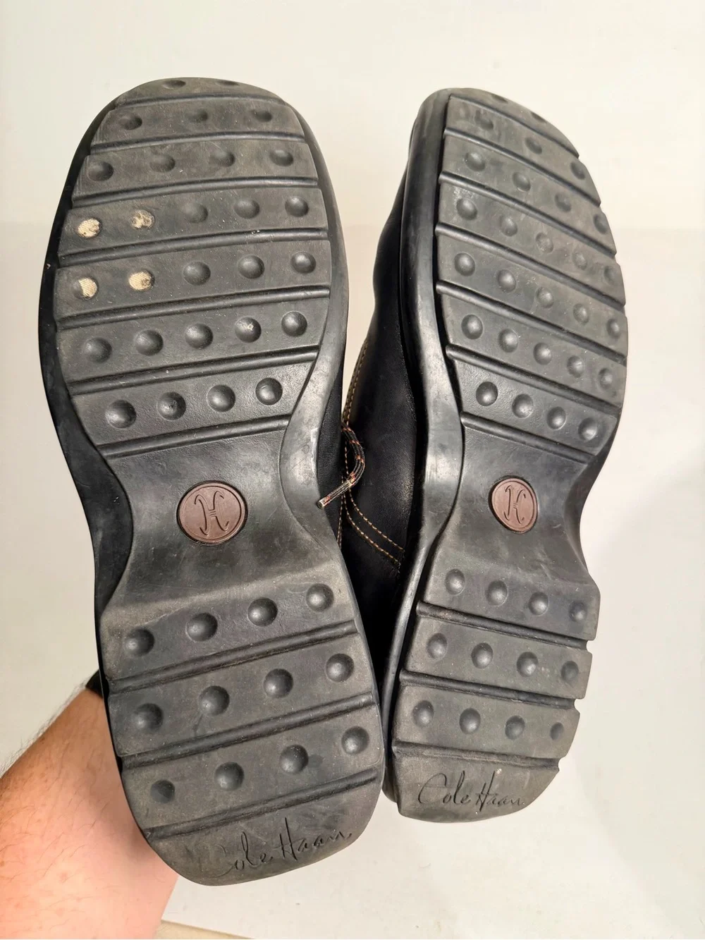 Cole Haan Zeno Leather Oxfords Comfort Shoes Mens 10 Black Casual Preppy
